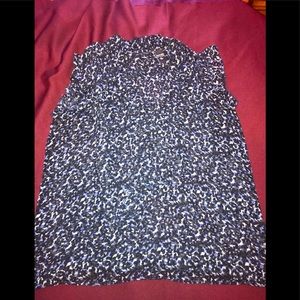 SALE 3/$18 - 
New York & Co Navy Sheer Blouse Large